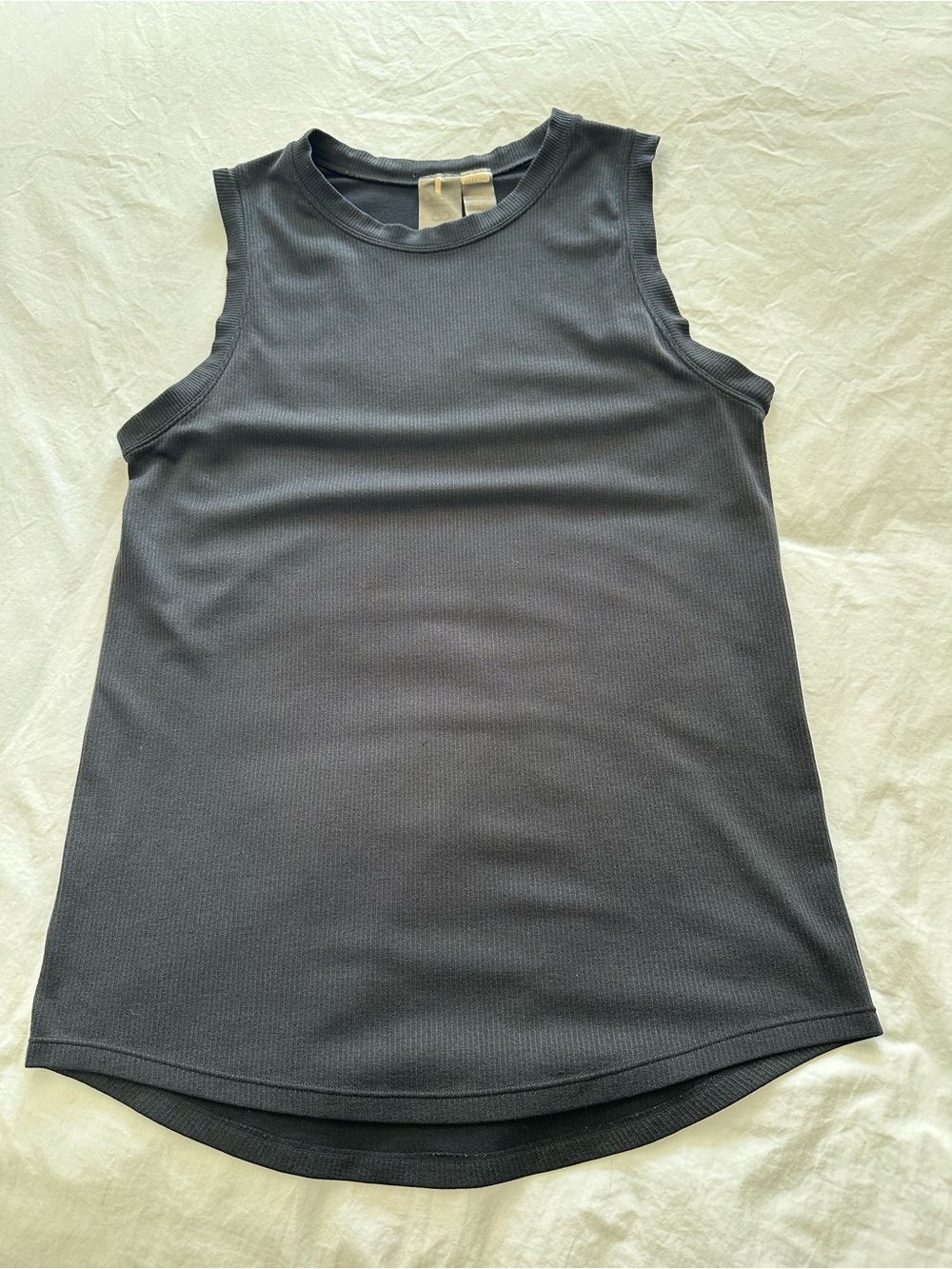 CALIA by Carrie Underwood Black Ribbed Crewneck Tank, size medium - Picture 10 of 10